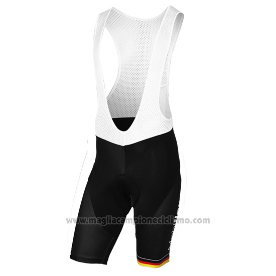 2017 Abbigliamento Ciclismo Lotto Soudal Campione Germania Manica Corta e Salopette